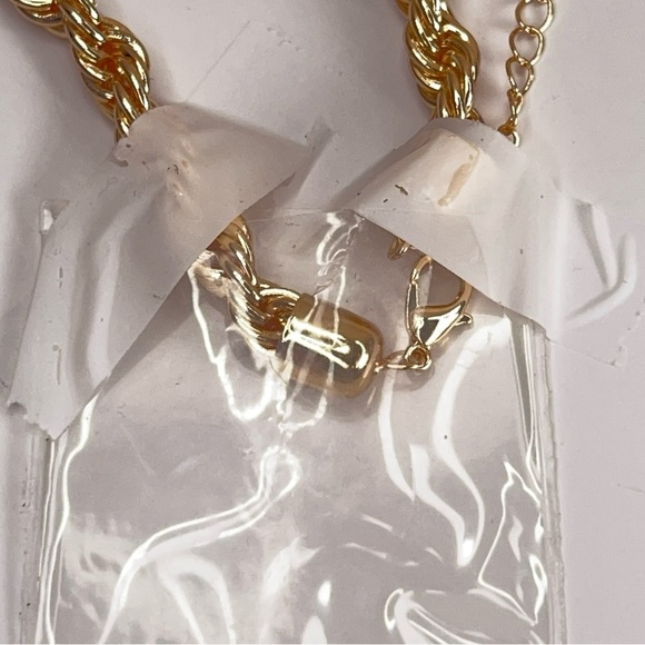 New Time And Tru Gold Chain Necklace 16” With 3” Extender Twist Rope Style - Picture 9 of 11